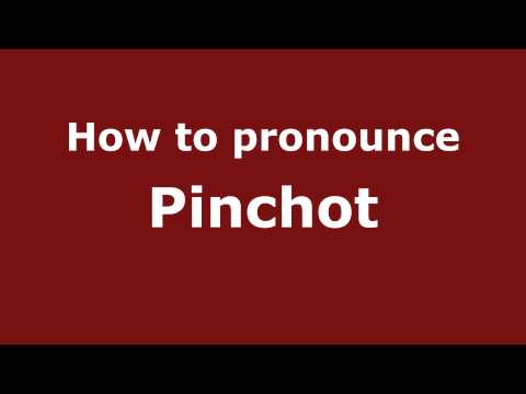 How to Pronounce Pinchot - PronounceNames.com