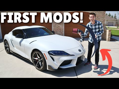 How To Install a Cold Air Intake and Carbon Lip Spoiler | NEW A90 Toyota Supra