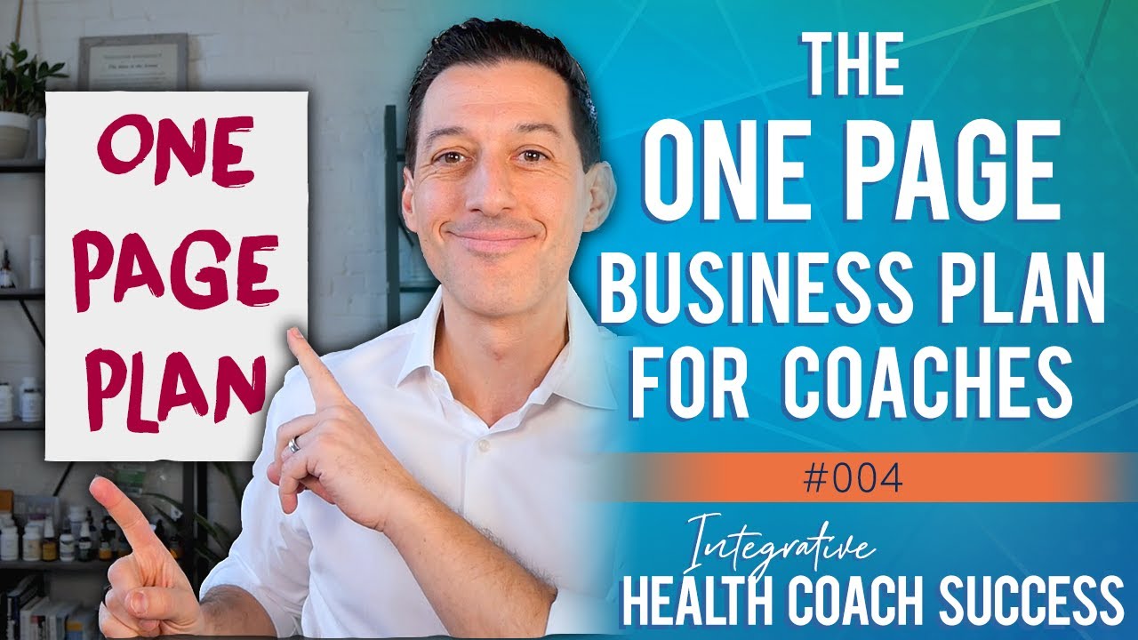 The 1-Page Business Plan for Health Coaches