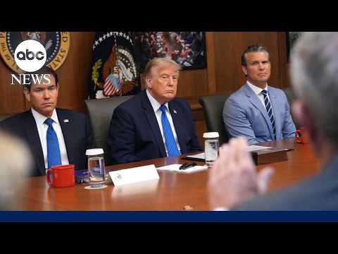 President Trump pauses massive strikes against Iran