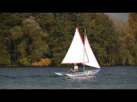 Миниатюра изображения товара Катамаран Вольный ветер Валдай-2 с парусным вооружением / 19006 (синий)