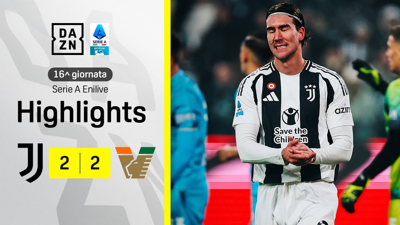 FISCHI allo Stadium, altro STOP: Juventus-Venezia 2-2 | Serie A Enilive | DAZN Highlights
