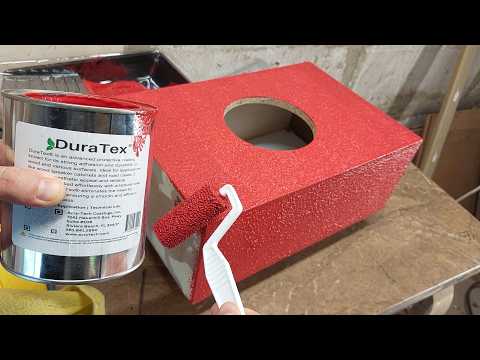 How to paint Sub or Speaker Box (DuraTex Coating)