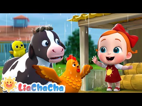 Rain Rain Go Away | Farm Animal Series Compilation + More LiaChaCha Kids Songs & Nursery Rhymes