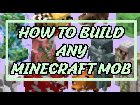 How To Build Any Minecraft  Mob Statue - Minecraft Tutorial -  Java - Bedrock