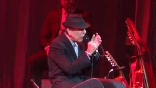 Leonard Cohen Ain`t No Cure for Love Live Montreal 2012 HD 1080P
