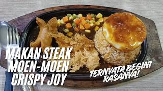 Download lagu MAKAN MALAM STEAK MOEN MOEN MENU CRISPY JOY ! CHICKEN STEAK TELUR SOSIS ! #kuliner   mp3