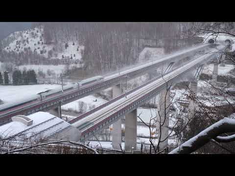 ICE 3 und ICE 4 auf Filstalbrücke - SFS Wendlingen-Ulm
