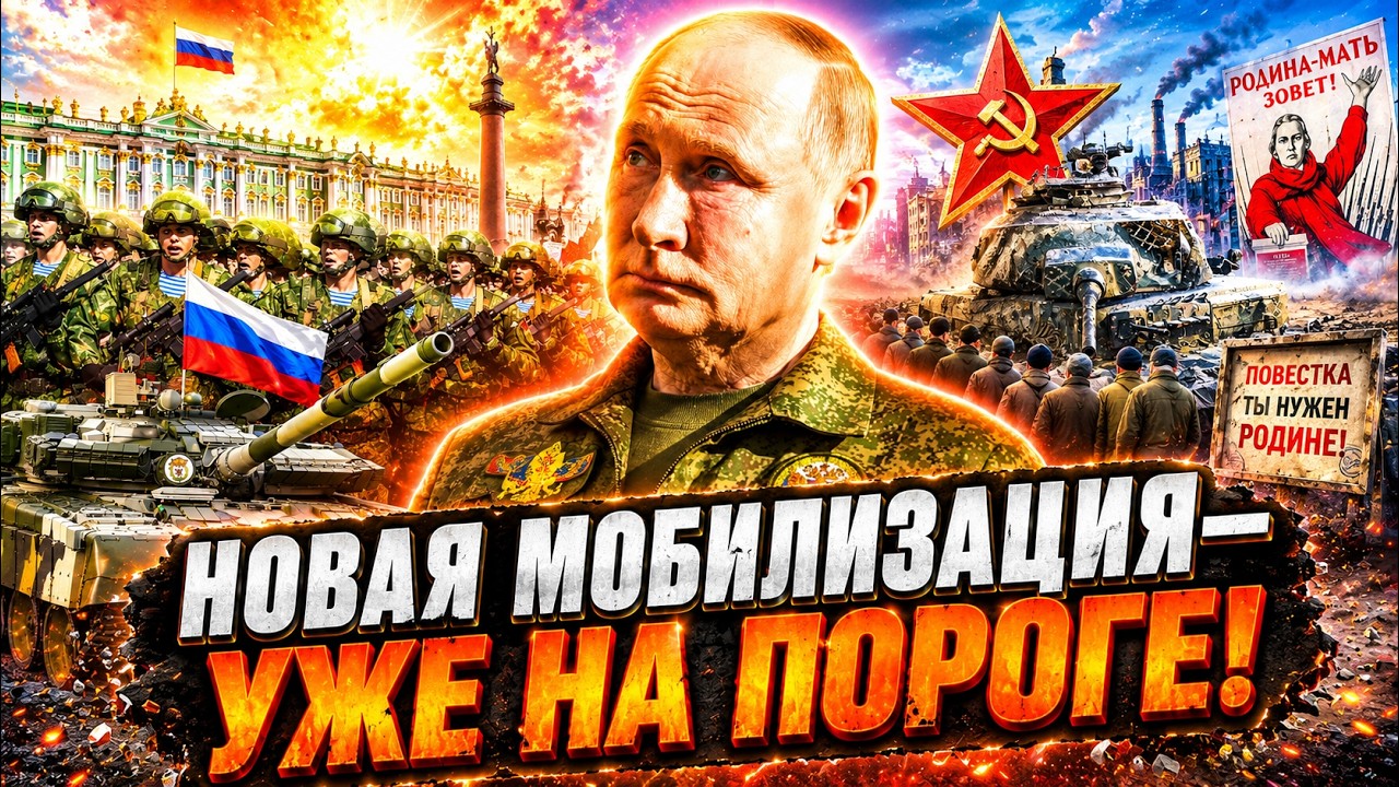СОТНИ ТЫСЯЧ НА ФРОНТ! ⚡ Путин готовит НОВУЮ мобилизацию сразу после ВЫБОРОВ 