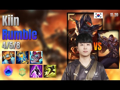 Kiin Top Rumble vs Jayce lol KR solo rank Full Game 15.20 | 기인 럼블 vs 제이스