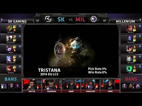 SK Gaming vs Millenium | Season 4 EU LCS Spring split 2014 W8D1 G3 | SK vs MIL Full game HD