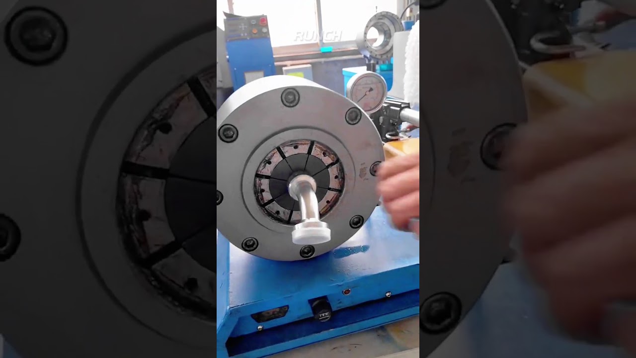 manual hydraulic hose crimper portable hose crimper #shorts #easy #fitting #connect #pressure