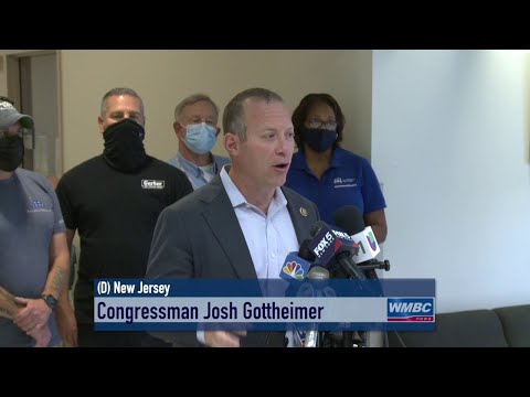 NJ Hackensack Congressman Josh Gottheimer Visits FEMA Disaster Relief Center