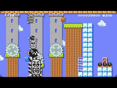 Chomps & Thwomps/Desert Calabash [Kaizo Lite] #TeamJamp (Super Mario Maker 2)