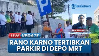 Rano Karno Tertibkan Parkir di Kawasan Depo MRT Lebak Bulus, Cangkul Tanah hingga Copot Rambu