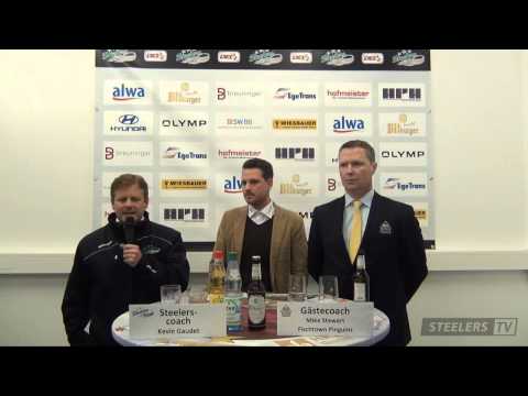 *Pressekonferenz* Bietigheim Steelers vs. REV Bremerhaven (02.11.2014)