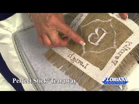 How to Use Floriani Perfect Stick Tearaway