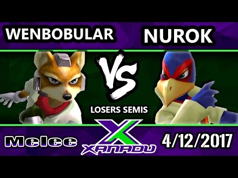 S@X 197 - Wenbobular (Fox) Vs. Nurok (Falco) - SSBM Losers Semis - Smash Melee