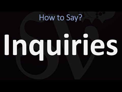 How to Pronounce Inquiries (+ RELATED WORDS) | Inquiry, Inquire....