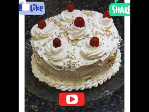 Easy White Forest Cake at home in Malayalam | Keziah Susan Mahesh