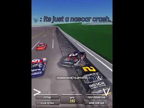 Dale Earnhardt Sr. Crash... || Pummu Talladega Roblox || #shorts #2023 #car #nascar #roblox #sad