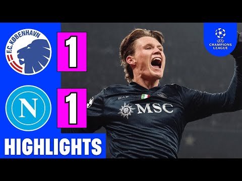 Copenhagen vs Napoli 1-1 | Highlights | Scott McTominay Goal | UCL 2025-26 | Thomas Delaney Red Card
