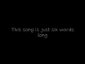 (This Song's Just) Six Words Long by Weird Al (With Lyrics)