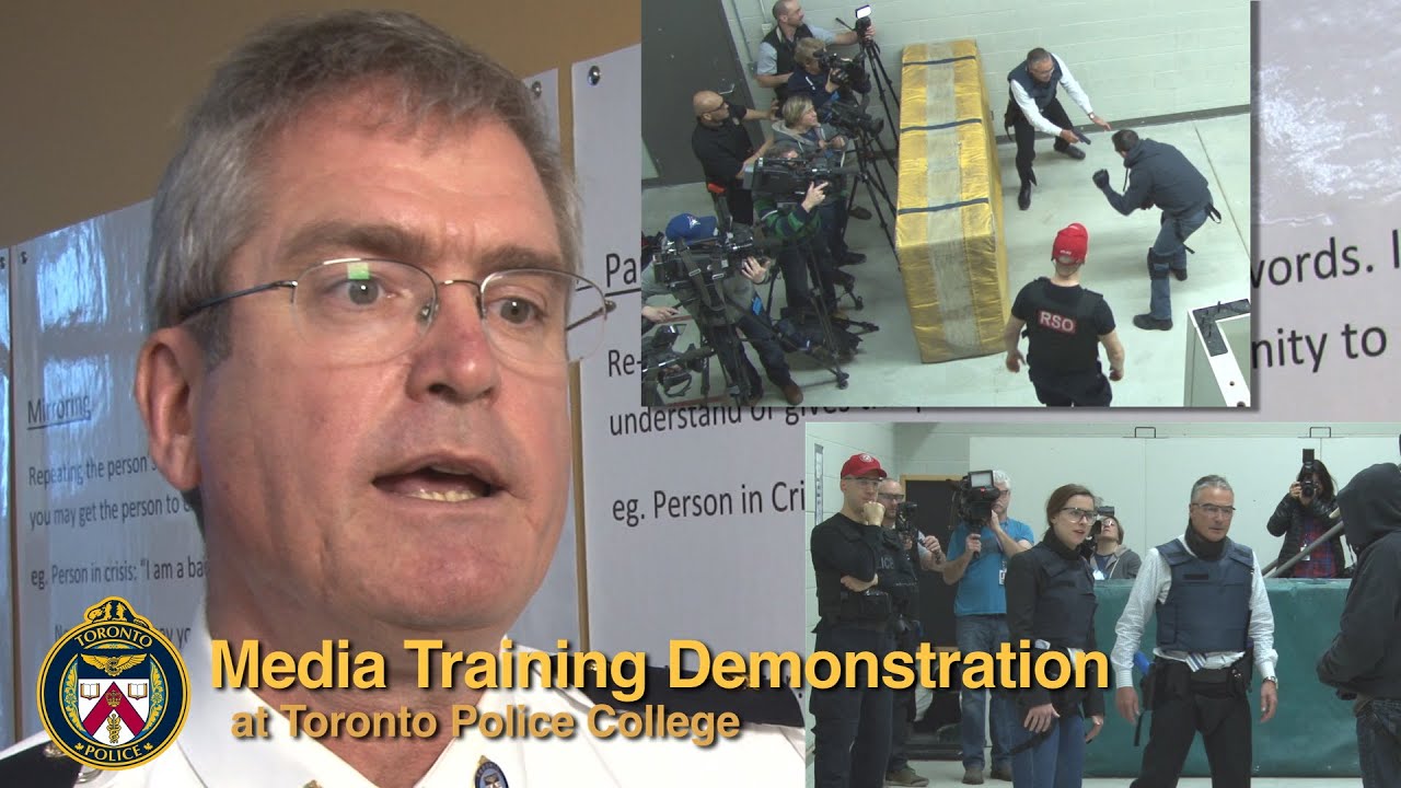 Media experience use of force training at Toronto Police College