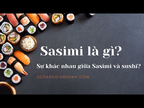 Sasimi là gì?