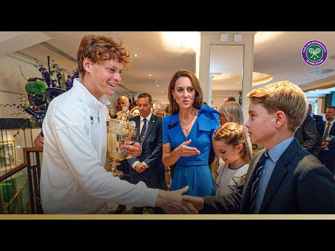 Jannik Sinner meets Their Royal Highnesses The Prince and Princess of Wales | Wimbledon 2025