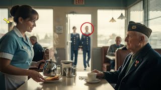 A Waitress Helped a 94-Year-Old Veteran Every Morning — Until Four Marines Walked In Saluting Him
