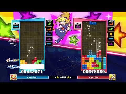 Cold Clear vs Cold Clear #29 - Puyo Puyo Tetris 2 AI