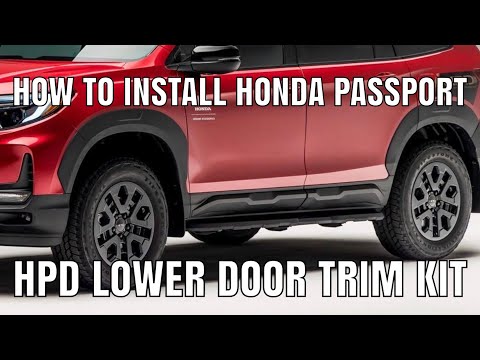 HPD Honda Passport Lower Door Trim How to Install Ridgeline Store