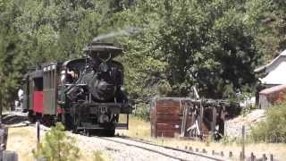 preview picture of video 'Sumpter Valley Railroad, Heisler No. 3 at Sumpter, OR'