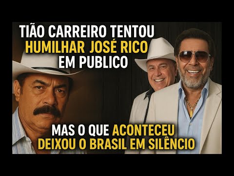 🔴Tião Carreiro tentou HUMILHAR Milionário e José Rico em público…o que aconteceu calou o BRASIL todo