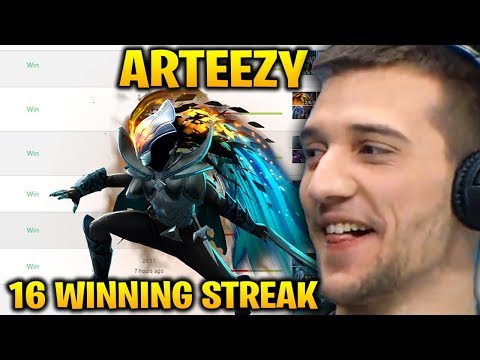 Arteezy Phantom Assassin Immortal 16 Winning Streak Dota 2 7.18
