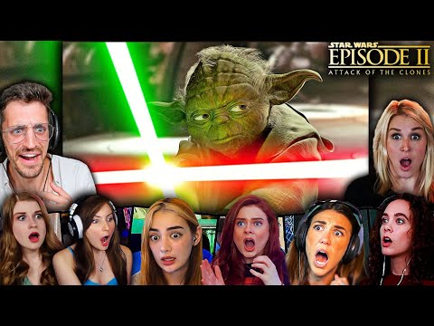 TOP "Yoda Vs Count Dooku" Reactions! Star Wars Episode II - Attack of the Clones Movie Reaction