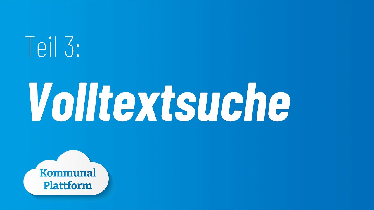 Teil 3: Volltextsuche - AfD Kommunalplattform
