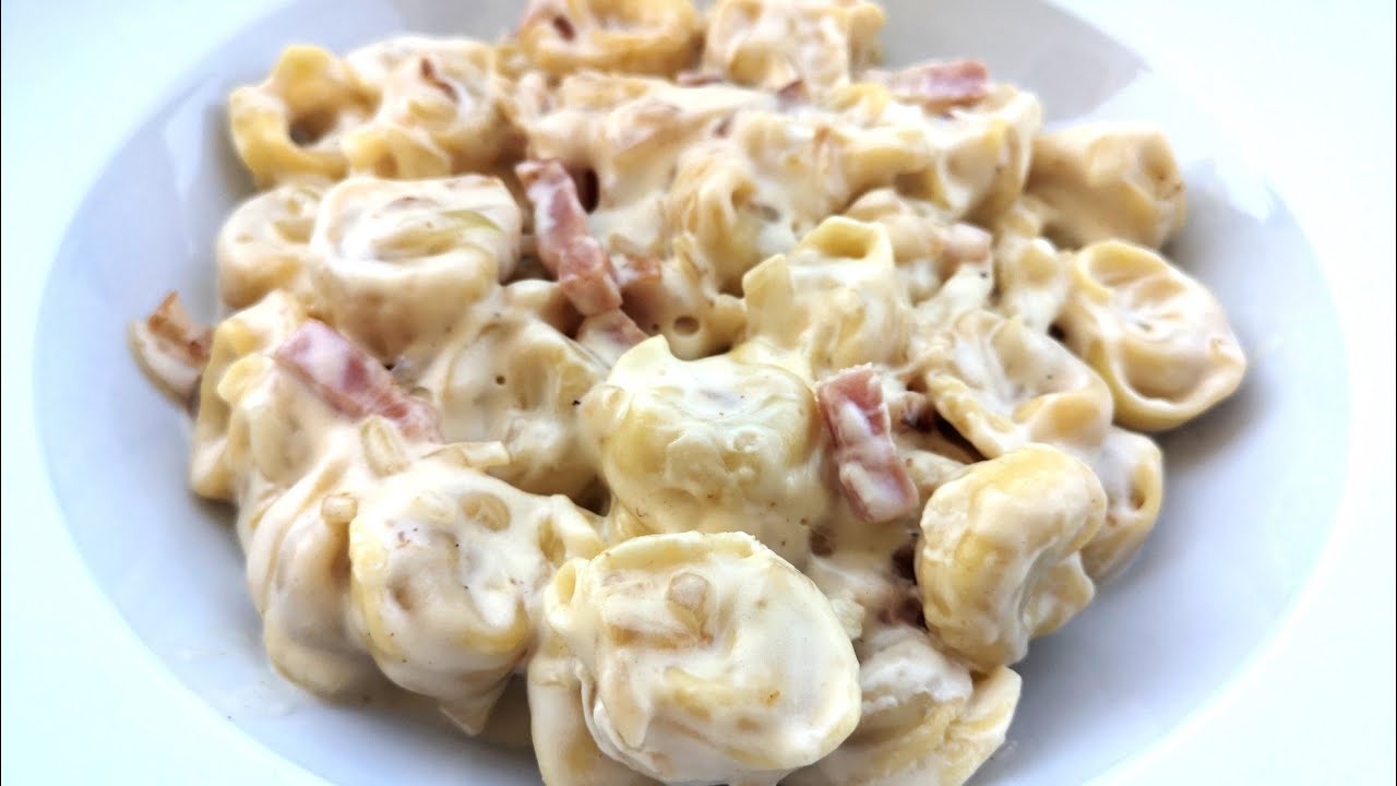 👩‍🍳 PASTA TORTELLINI CON QUESO, NATA Y BEICON. 👌//BEATRIZ COCINA.