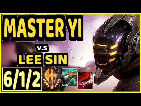 MASTER YI vs LEE SIN - 6/1/2 KDA JUNGLE CHALLENGER GAMEPLAY - BR