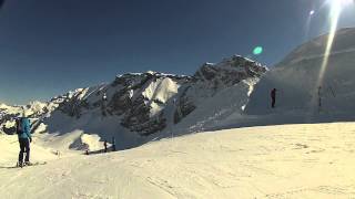 preview picture of video 'Snowboarding & Skiing in Adelboden, Switzerland (GoPro HD Hero2, 720p)'