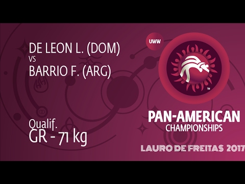 Qual. GR - 71 kg: L. DE LEON (DOM) df. F. BARRIO (ARG), 11-8