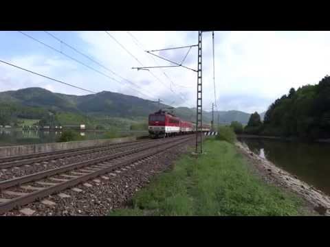 Elektrická lokomotíva 163 Peršing (ZSSK 163.051-5) @ Váh - vodná elektráreň Krpeľany