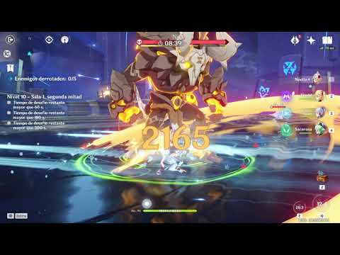 Genshin Impact Abismo piso 10 sala 1,2 #F2P