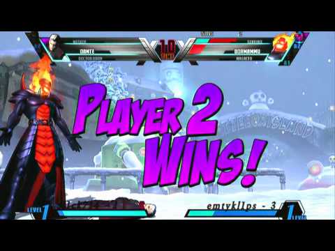 sl1ck714 vs emtykl1ps UMVC3 Player Matches FT10 Set 2 Part 1
