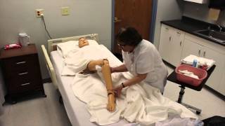 Giving a complete bed bath