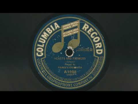 1916 PRINCE'S ORCHESTRA Hearts And Flowers THEODORE MOSES TOBANI - 78 RPM Record