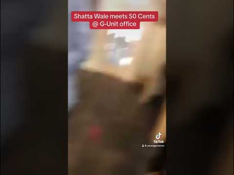 Shatta Wale meets 50 Cents @ G-Unit office