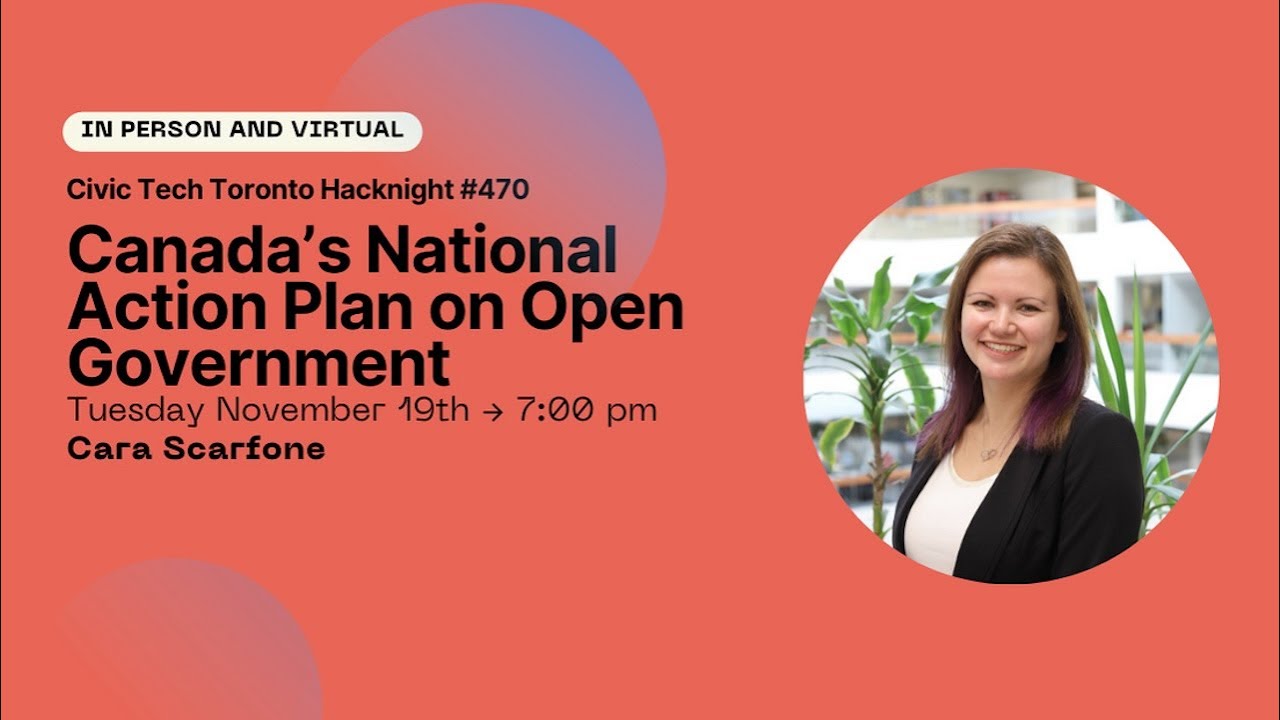 Meetup #470 – Canada's National Action Plan on Open Government