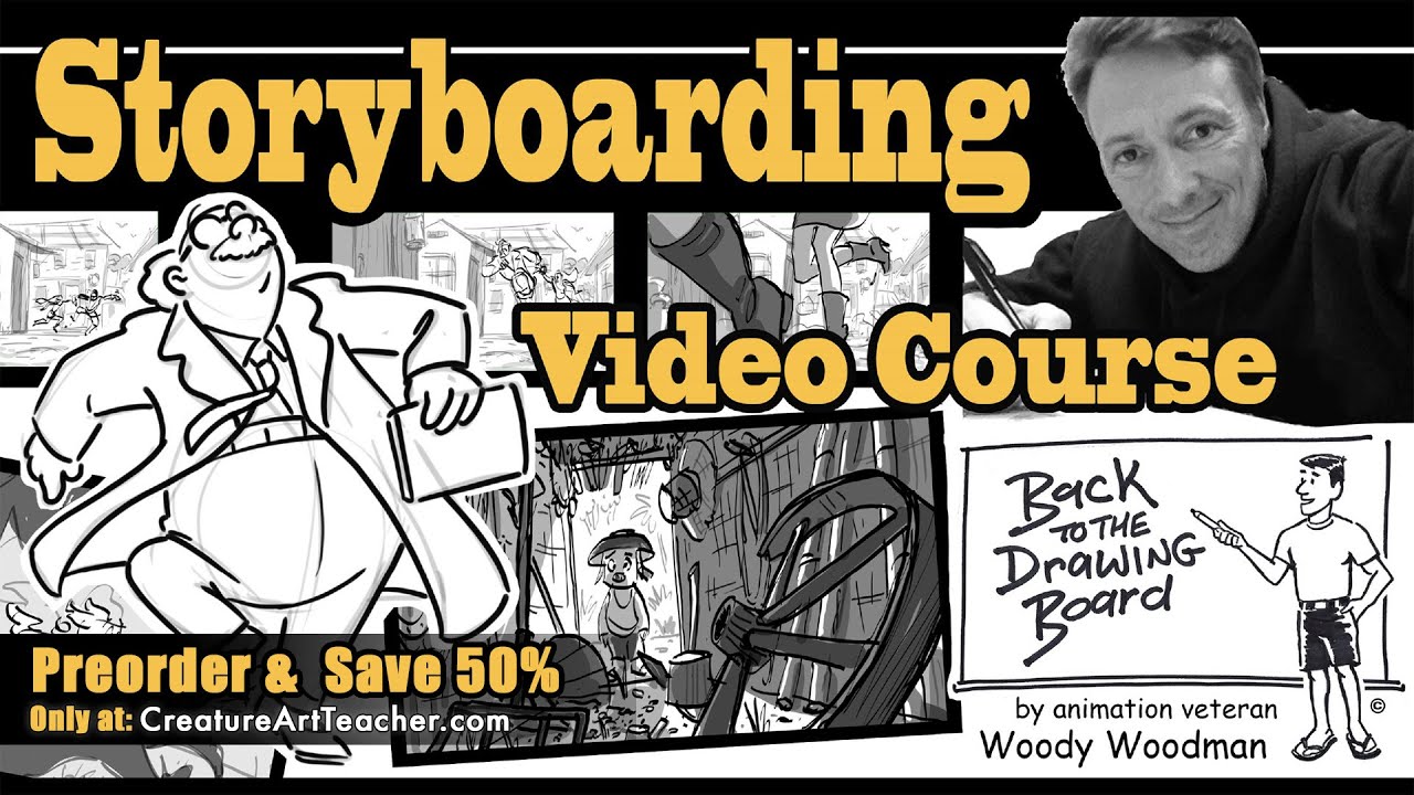 NEW Class Sneak Peek! Storyboarding with Woody Woodman #drawing #tutorial